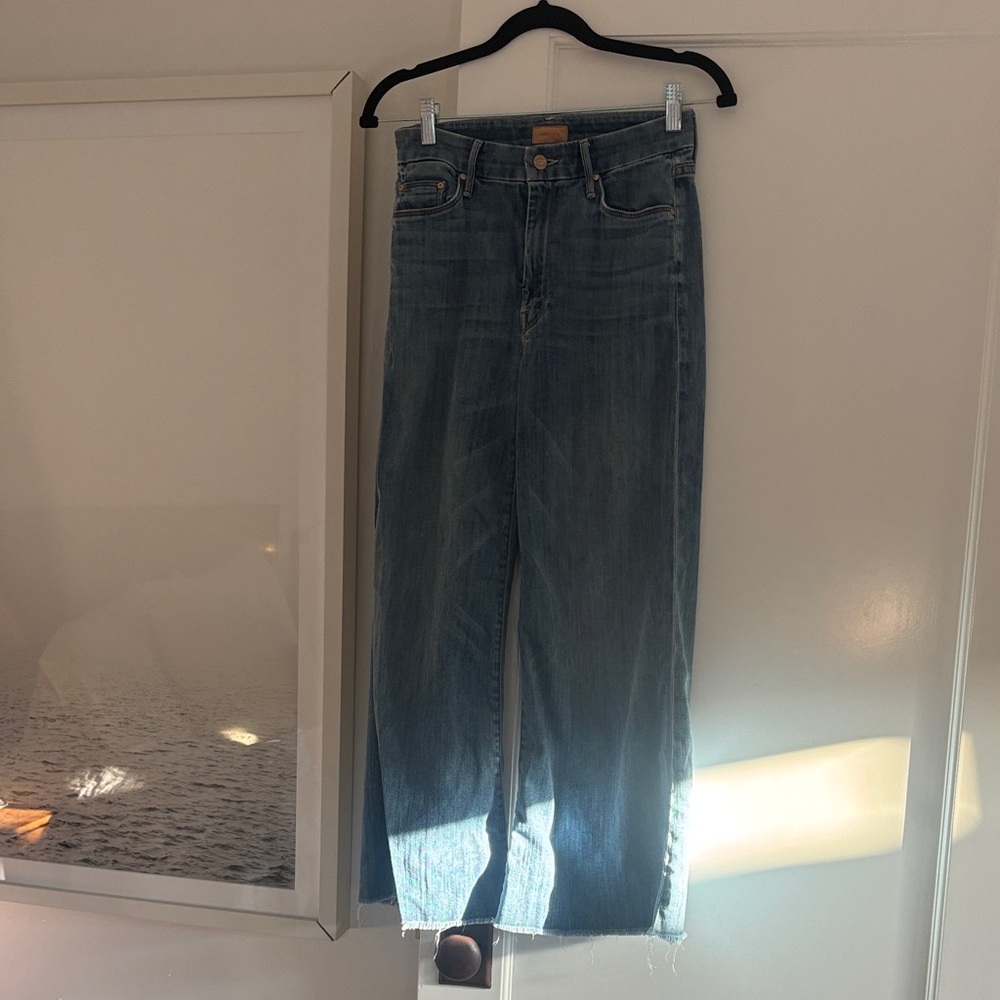 MOTHER Straight Leg Blue Jeans